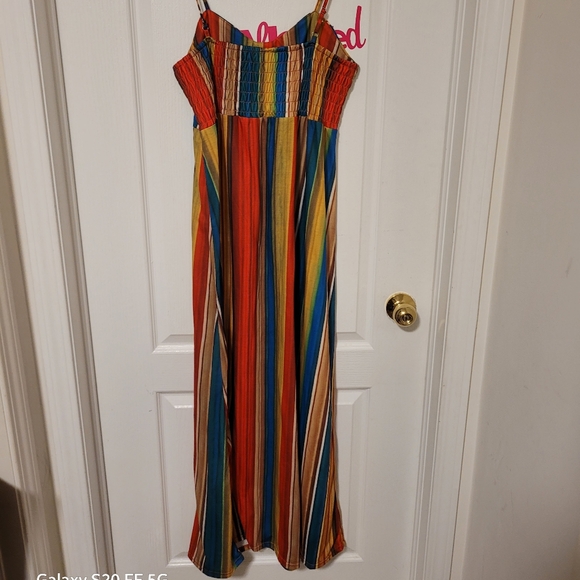(XL)  Spaghetti Strap Dress - Picture 3 of 3